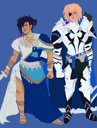 Felix and Dimitri from Fire Emblem: Three Houses